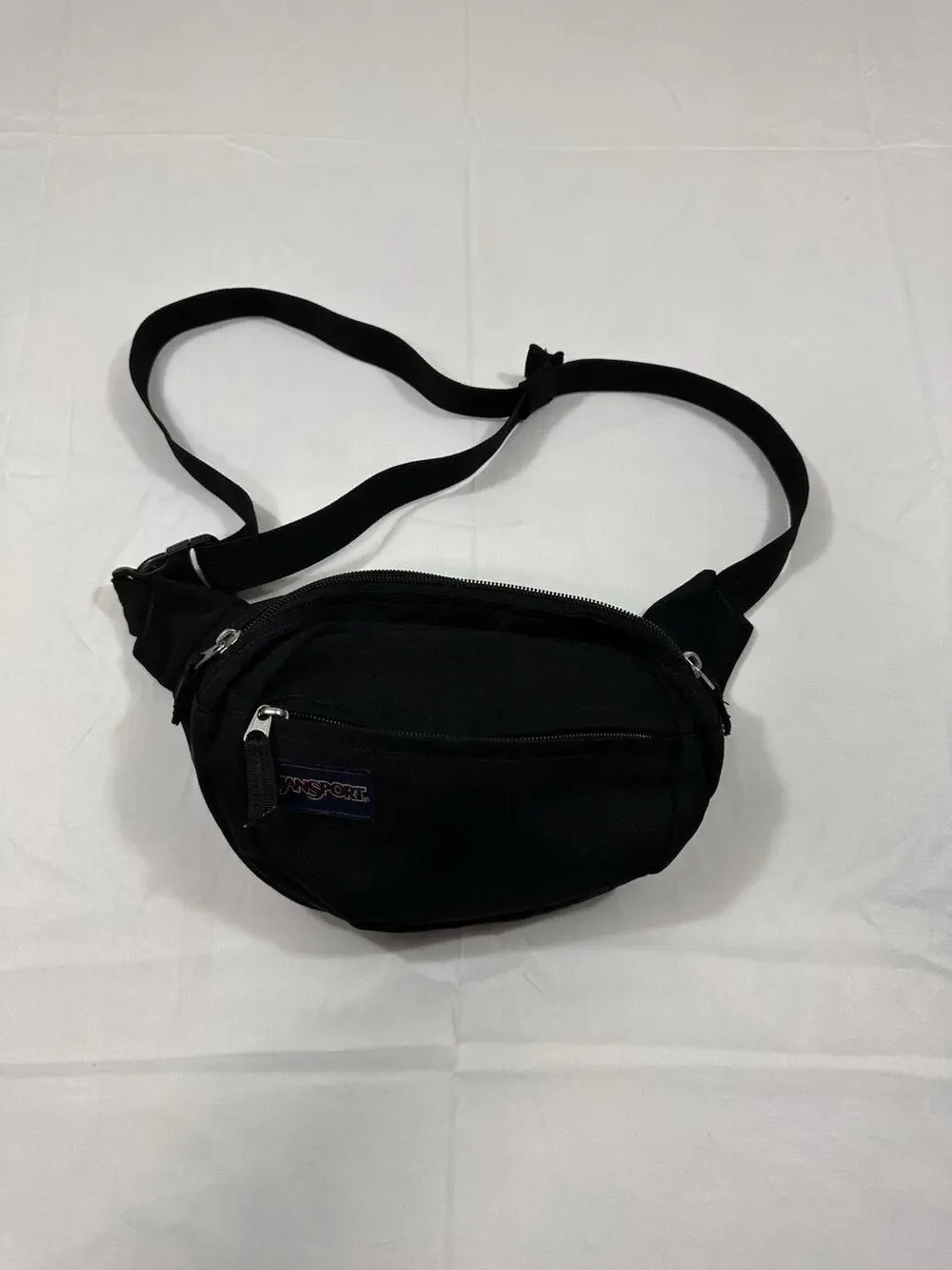 JanSport Fanny Pack Fifth Avenue Black Adjustable Strap Unisex Crossbody Bag